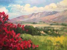 Overlooking Santa Paula oil painting
