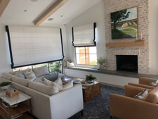 Silvery Streams Newport Back Bay oil painting in client home